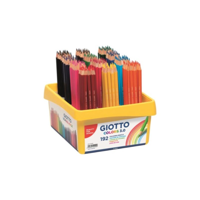 LAPICES GIOTTO COLORS 3.0 SCHOOLPACK 192 UDS.