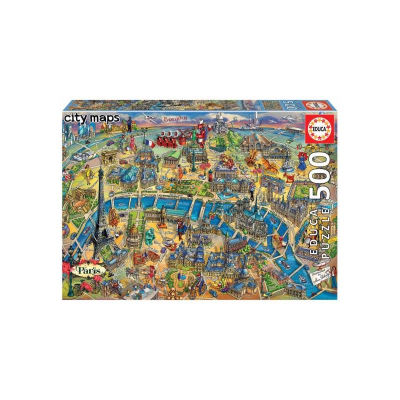 EDUCA 500 MAPA DE PARIS "CITY MAPS"